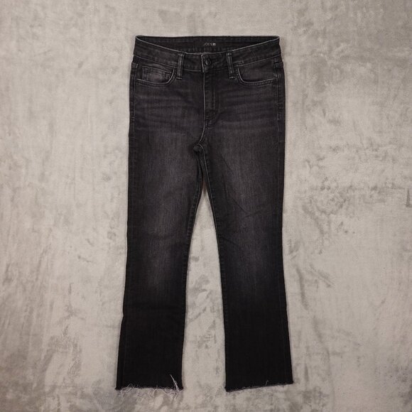 Joe’s Jeans Mini Boot Women’s Size 26 Vintage Black Raw Hems - Picture 1 of 12